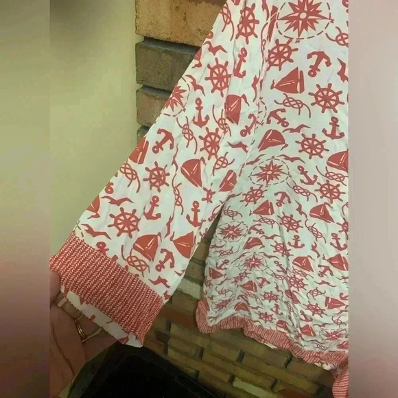 Tybee Island Clothing Company Nautical Quarter Sleeve Blouse - Picture 3 of 5